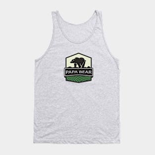 Papa Bear Father's Day Shirt Tank Top